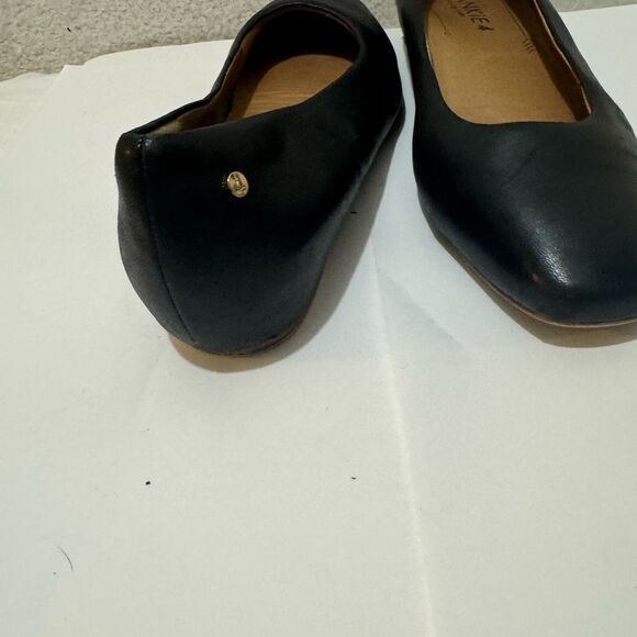 Frankie 4 Saving Soles Shoes Womens 9 Gianna Black Leather Ballet Flats - Picture 11 of 12
